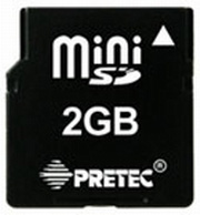 Pretec giới thiệu thẻ miniSD 2 GB