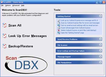 ScanDBX: bạn đồng hành tuyệt vời của Outlook Express