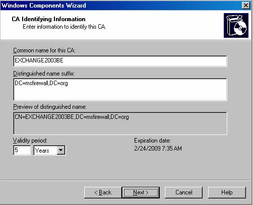 Cài đặt và cấu hình ISA Server Firewall 2004 - Chương 2 Cài đặt Certificate Services