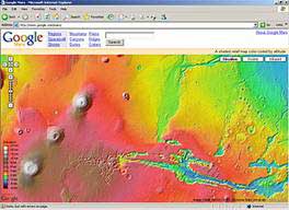 Google giới thiệu dịch vụ bản đồ sao Hỏa