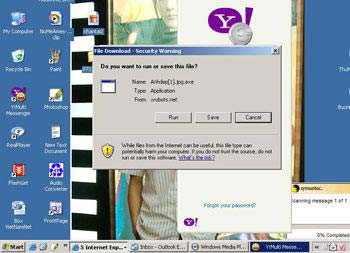 Cảnh báo virus mới lây qua Yahoo Messenger tại VN