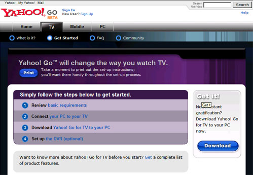 Phần mềm miễn phí của Yahoo biến PC thành đầu video