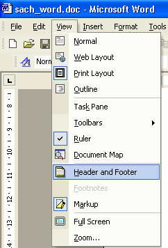 MS Word: Tạo tiêu đề trang (Header) và chân trang (Footer)