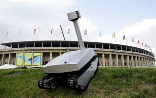 Robot được dùng để bảo vệ World Cup