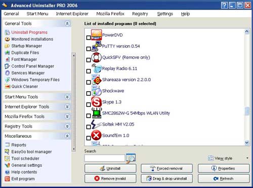 Kiểm soát máy tính từ A-Z bằng Advanced Uninstaller