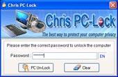 Khóa máy tính tạm thời bằng “Chris PC-Lock”