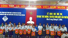 Khai mạc Hội thi Tin học trẻ không chuyên toàn quốc 2006