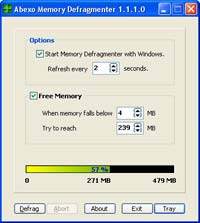 Chống phân mảnh RAM bằng “Memory Defragmenter”