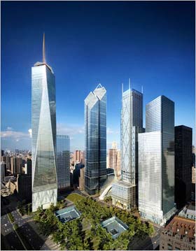 Các cao ốc tráng lệ trên nền WTC