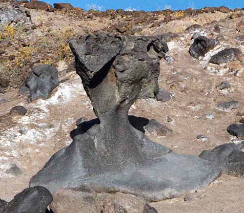 Seta de piedra gigante en California, EE.UU.