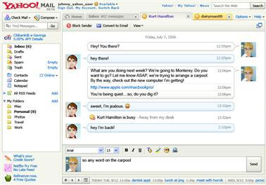 Yahoo tích hợp Messenger vào Yahoo Mail