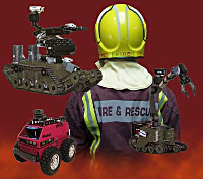 Robot hỗ trợ lính cứu hỏa