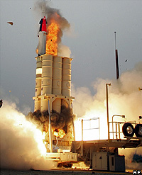 Israel thử tên lửa phòng thủ