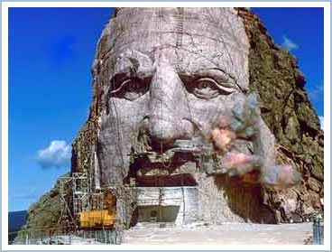 Gương mặt đá của Crazy Horse