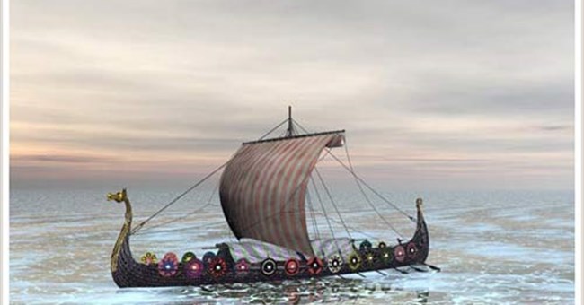 Người Viking đi biển trong ngày mây như thế nào?