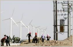 Trung Quốc phát triển nhà máy điện chạy bằng sức gió