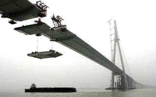 Trung Quốc: cầu treo dài nhất thế giới