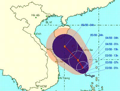 Bão số 2 uy hiếp từ Hà Tĩnh đến Ninh Thuận