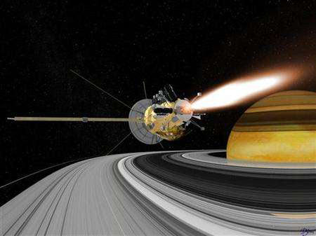 Tàu Cassini có nguy cơ bị hỏng do hạt băng