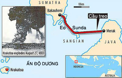 Indonesia sắp xây cầu treo dài nhất thế giới
