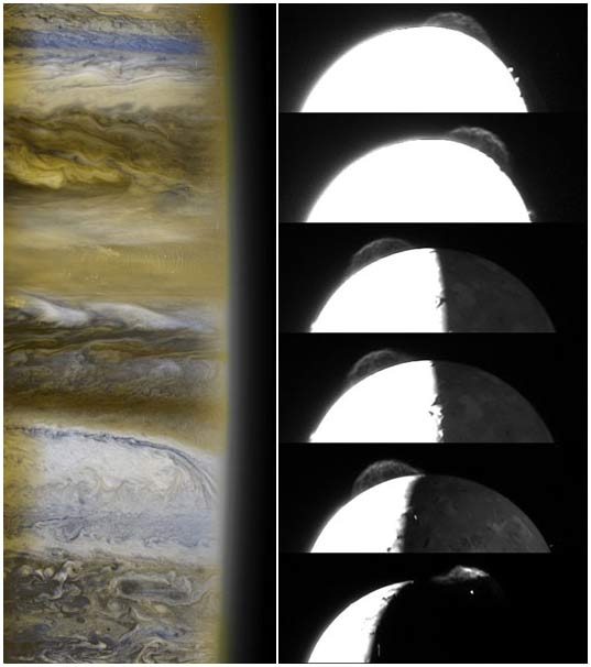 Tàu New Horizons quan sát những tia chớp trên bề mặt sao Mộc