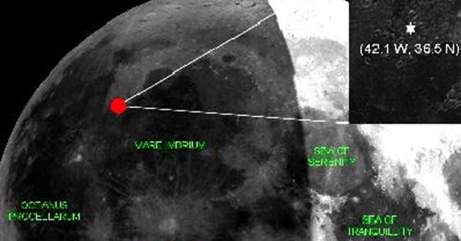 100 vụ nổ trên mặt trăng