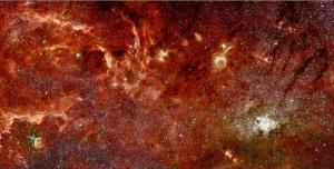 Hình ảnh trung tâm thiên hà qua ống kính Hubble