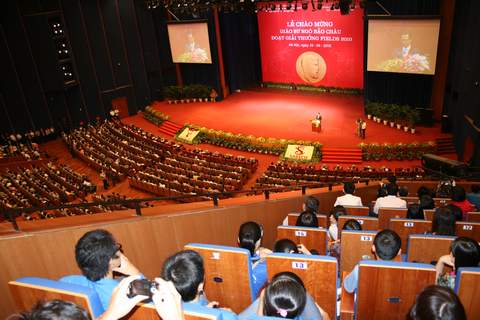Hơn 3000 người tham dự lễ chào mừng giáo sư Ngô Bảo Châu