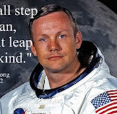 Sự thật về câu nói của Neil Amstrong khi đứng trên mặt trăng