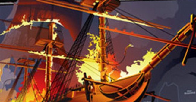 Tàu ma tự bốc cháy “trêu” người  