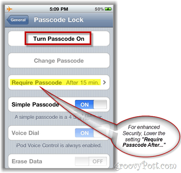 Bảo mật dữ liệu trên iPhone bằng tính năng Passcode Lock