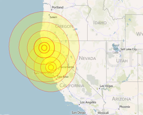 Động đất mạnh ở California