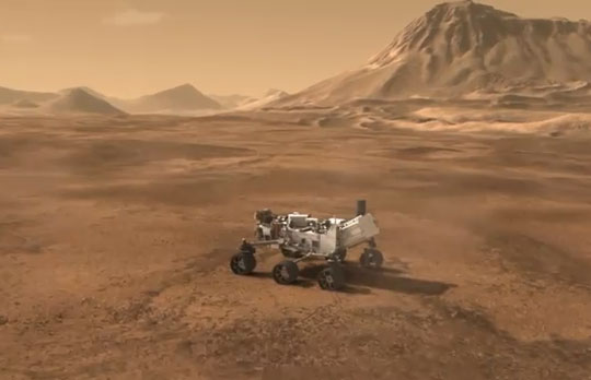 Video: Mô tả phi thuyền đưa robot Curiosity đáp xuống sao Hỏa