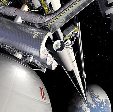 Du khách vào vũ trụ bằng thang máy 200km/h