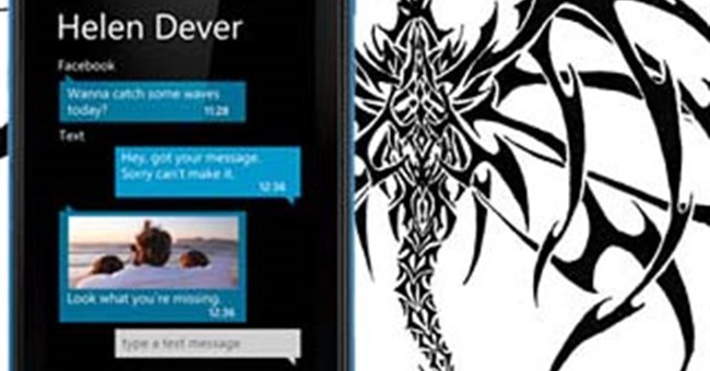 Hình xăm báo tin nhắn