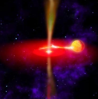 Hố đen khổng lồ nuốt chửng các vì sao
