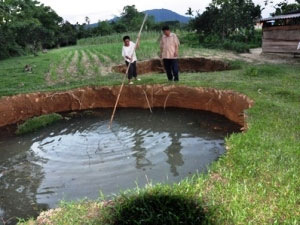 Sụt đất tạo thành “hố không đáy” ở tỉnh Hà Tĩnh