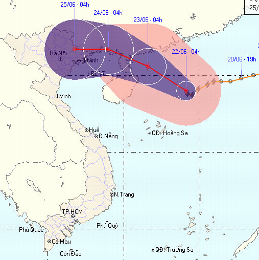 Tin bão trên biển Đông - Cơn bão số 2