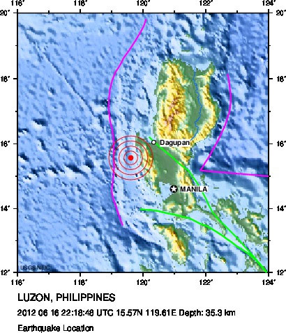 Động đất mạnh rung chuyển Philippines