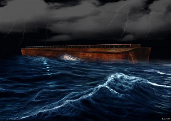 Sơ đồ thiết kế con thuyền của Nô-ê.
