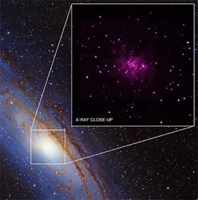 26 hố đen mới ở thiên hà Tiên Nữ