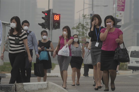Ô nhiễm không khí tại Singapore đạt mức kỷ lục