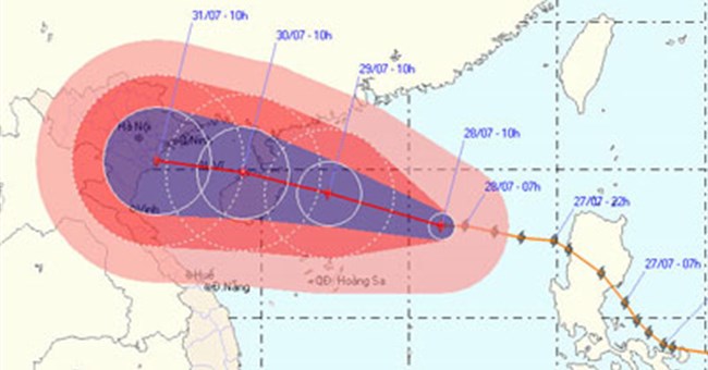 Bão giật cấp 14 sắp ảnh hưởng đến miền Bắc