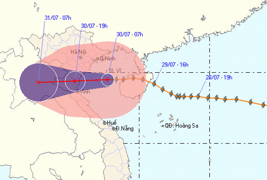 Đảo Cô Tô và Bạch Long Vĩ chịu ảnh hưởng của cơn bão số 3