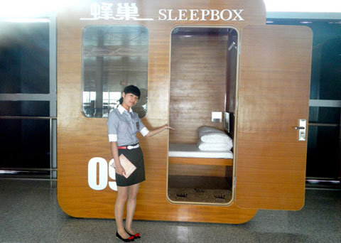 Buồng ngủ cho khách quá cảnh ở sân bay 
