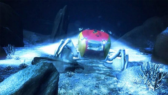 Robot Crabster hình con cua giúp thám hiểm xác tàu đắm