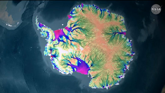 NASA hoàn thành bản đồ sông băng đầu tiên của Nam cực