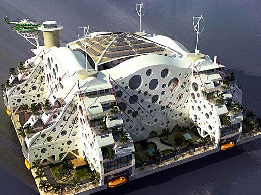 Thành phố nổi trên đại dương