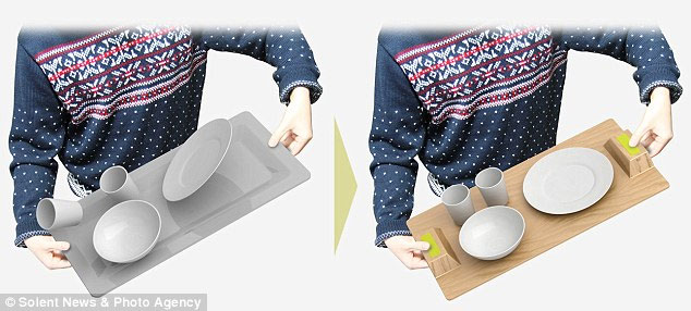 Magic Tray - khay đựng chén dĩa chống trượt