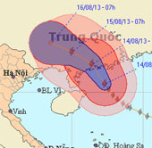 Siêu bão Utor vào Trung Quốc